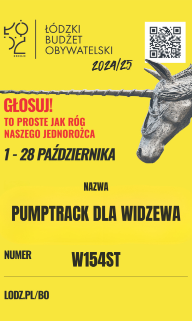 Pumptrack dla Widzewa – budowa toru dla rowerów, hulajnóg, rolek, wrotek na terenie Motodromu przy ul. Małachowskiego w Parku Baden-Powella